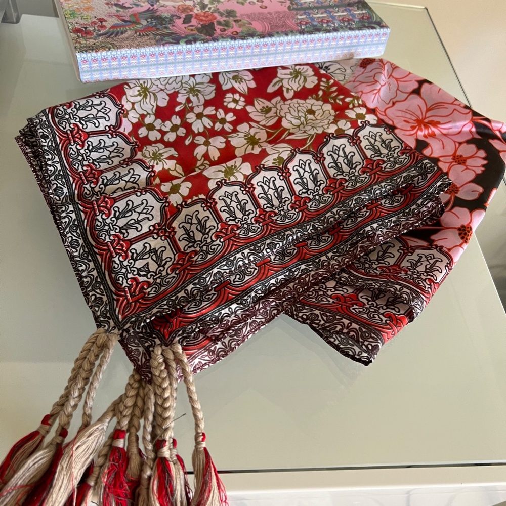 JOHNNY WAS Block Silk Scarf - Picture 3 of 8